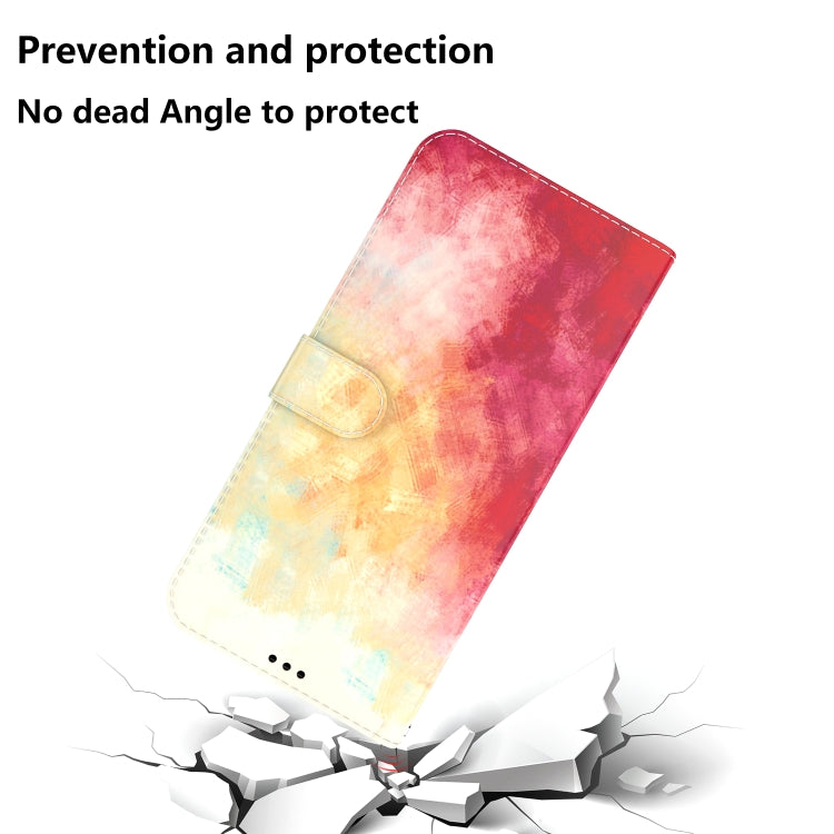 Para infinix cero x neo / x6810 estuche de cuero de patrón de acuarela (cereza de primavera)
