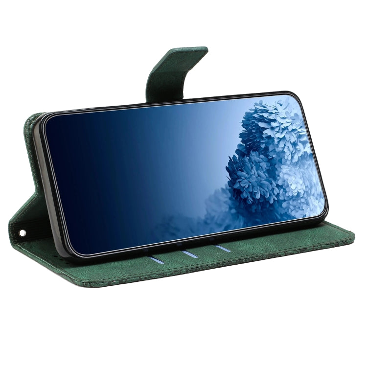 Para Samsung Galaxy A70 Mandala Flip Flip Leather Case (verde)