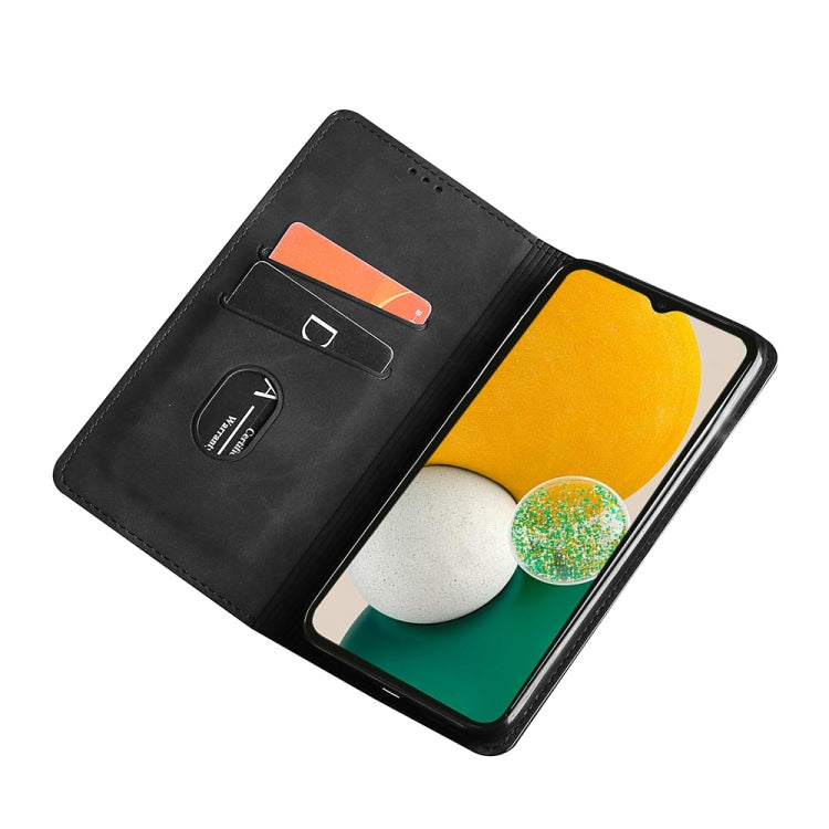 Funda Huawei Nova 9 Skin Feel Magnetica Horizontal Flip de Cuero (Marrón Oscuro)