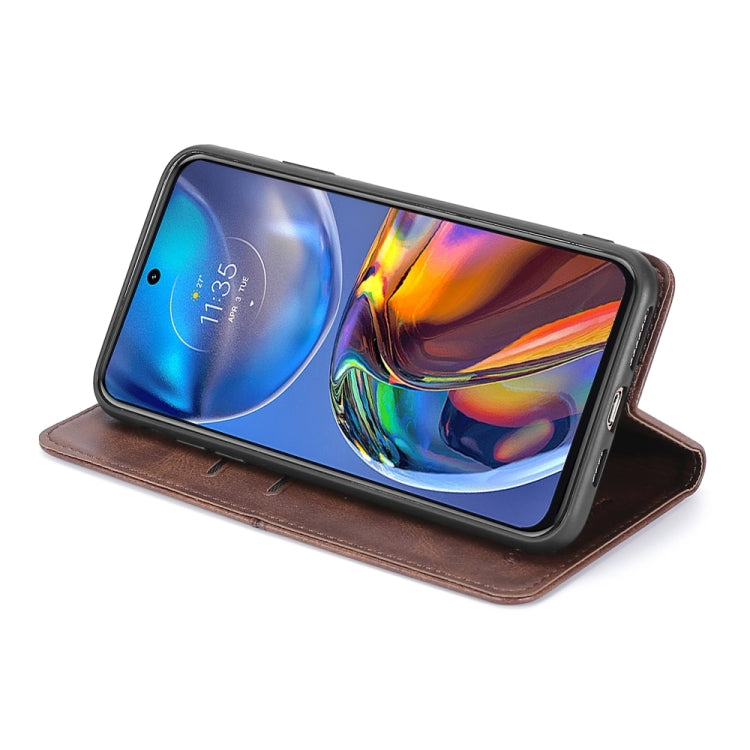 Para Samsung Galaxy S22 Textura de vaca Magnetic Horizontal Flip Leather Case (azul)