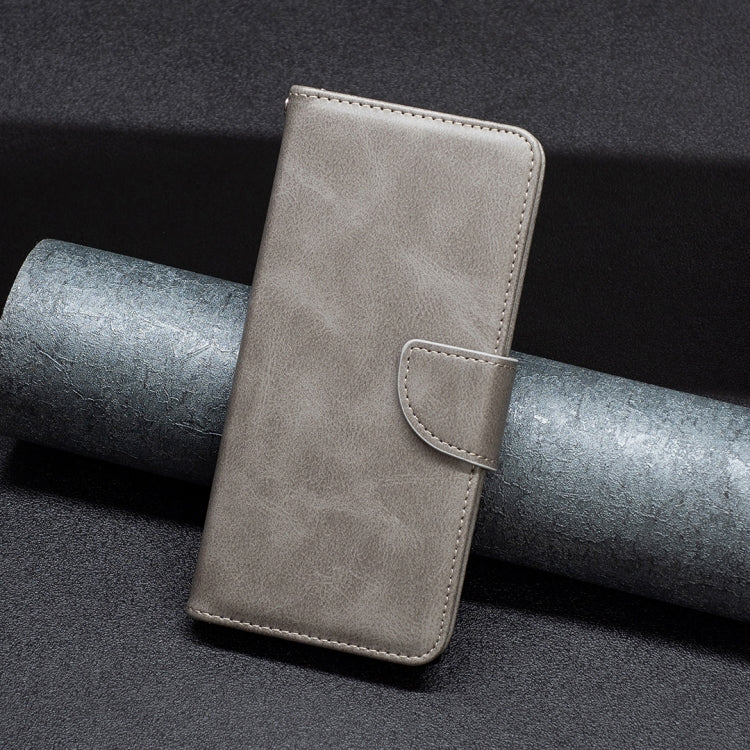 Para Samsung Galaxy A03 Core Retro Lambskin Texture Cuero Case (gris)