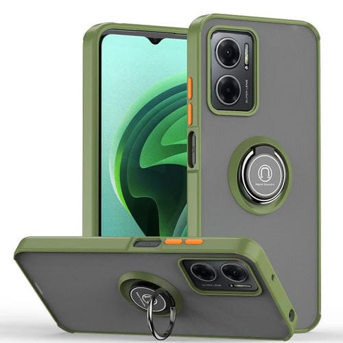 Para Xiaomi Redmi Note 11E Q Shadow 1 Series TPU y PC Phone Case (Verde militar)