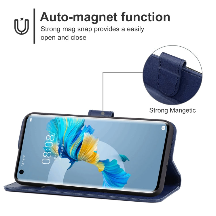 Funda de Cuero para Huawei Mate 50 para Teléfono (Azul)