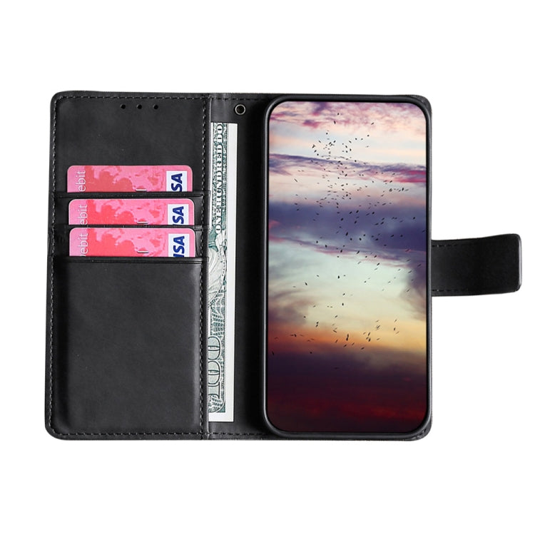 Funda de Cuero OnePlus Ace Racing Skin Cocodrilo con Cierre Magnético (Negro)