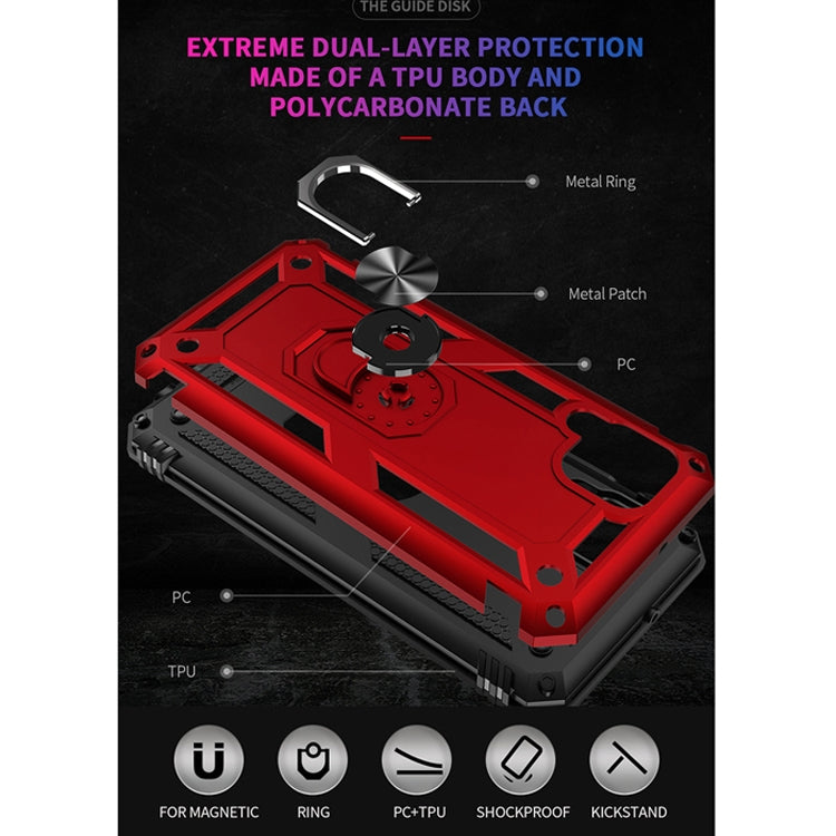 Para Huawei P40 Lite Funda protectora TPU + PC a prueba de golpes con soporte giratorio de 360 grados (Negro)