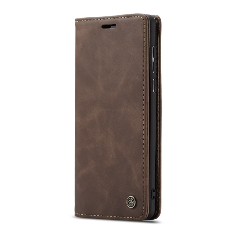 Para Huawei P40 CaseMe-013 Estuche de cuero con tapa horizontal multifuncional con ranura para tarjeta, soporte y billetera (café)