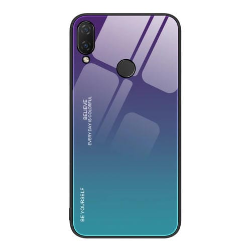 Para Huawei nova 3i Gradient Color Glass Case (Aurora Blue)