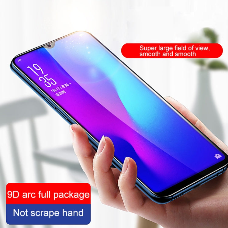 Para Huawei Honor Play 4T Pro 9D Película de vidrio templado de pantalla completa con pegamento completo