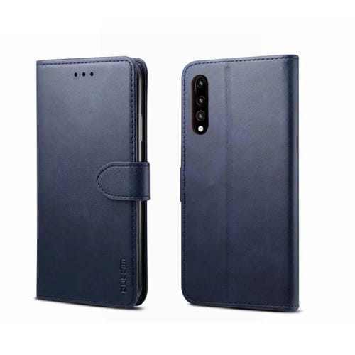 Para Huawei P20 Pro GUSSIM Business Style Funda de cuero con tapa horizontal con soporte, ranuras para tarjetas y billetera (azul)