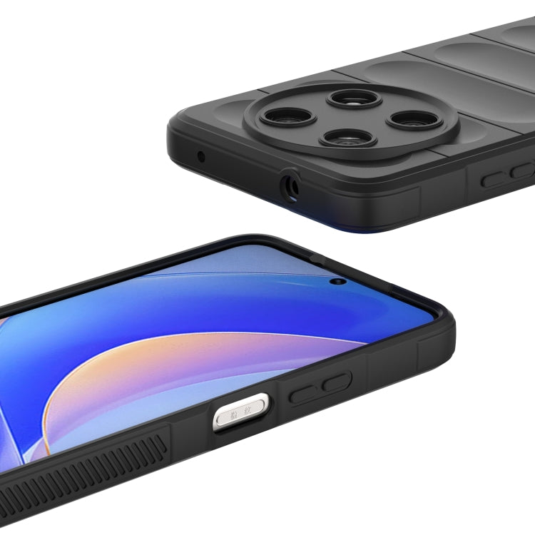 Protector Magic Shield TPU + Funda de Franela para Huawei Nova Y90 Enjoy 50 Pro (Blanco)