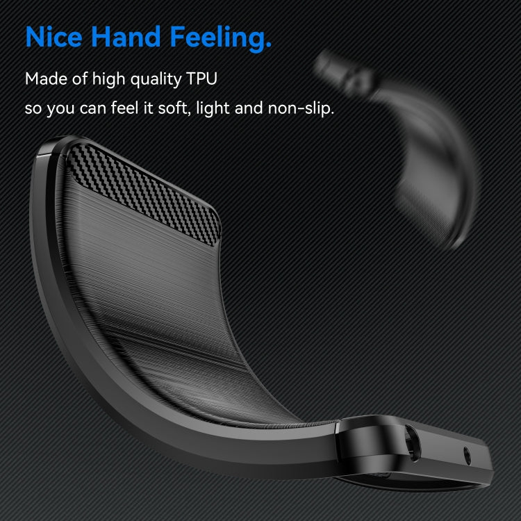 Funda de Teléfono OnePlus Ace Pro TPU Fibra de Carbono Textura Cepillada (Negro)