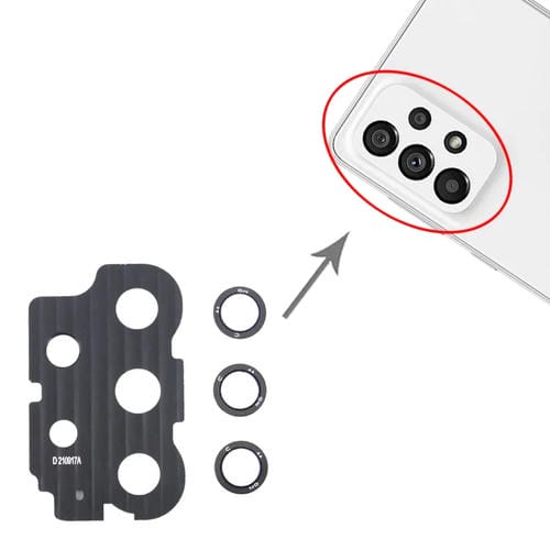 Tampa da Lente da Câmara Samsung Galaxy A73 5G SM-A736B (10 Peças)