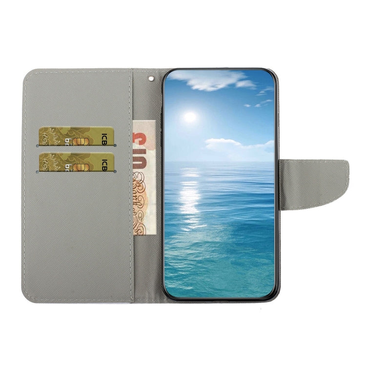 Para Samsung Galaxy S20 FE Estuche para teléfono de cuero con dibujo coloreado (elefante)