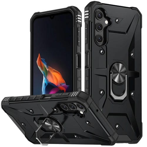 Para Samsung Galaxy A14 5G Ring Holder Phone Case (Negro)