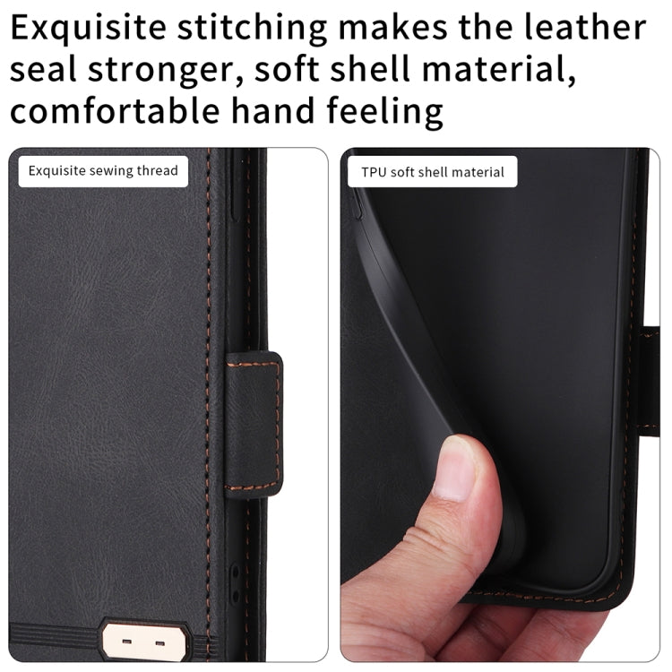 Para Samsung Galaxy A14 5G Funda de cuero con cierre magnético (Púrpura)