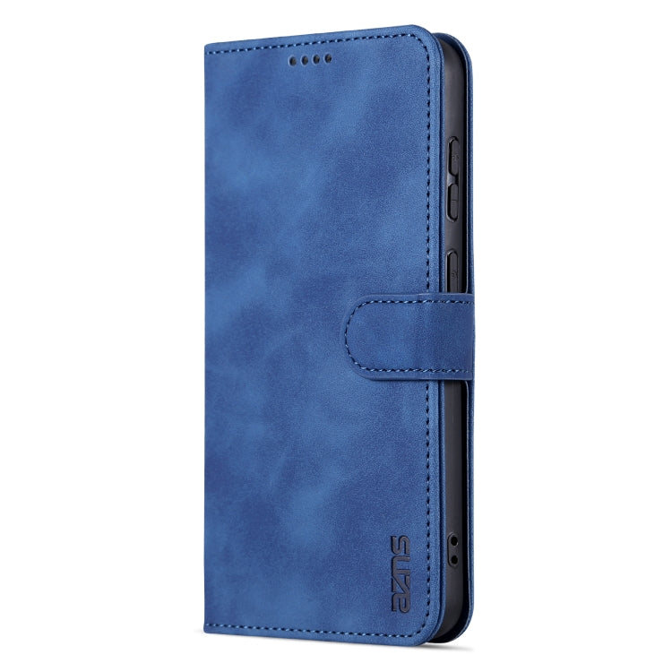 Para Samsung Galaxy S23+ 5G AZNS Skin Feel Calf Texture Flip Funda de cuero para teléfono (Azul)