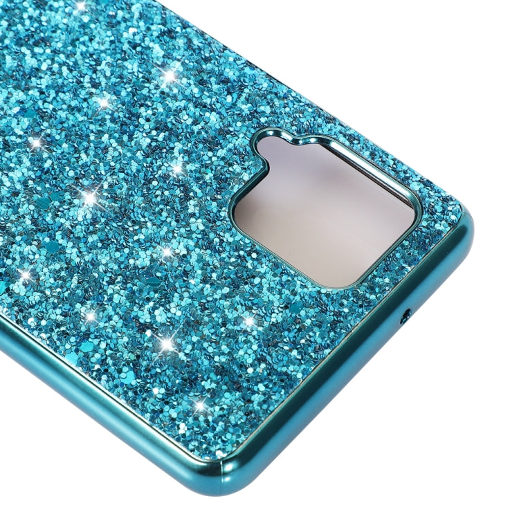 Para Samsung Galaxy A12 5G Glitter Powder Funda de teléfono TPU a prueba de golpes (Rojo)
