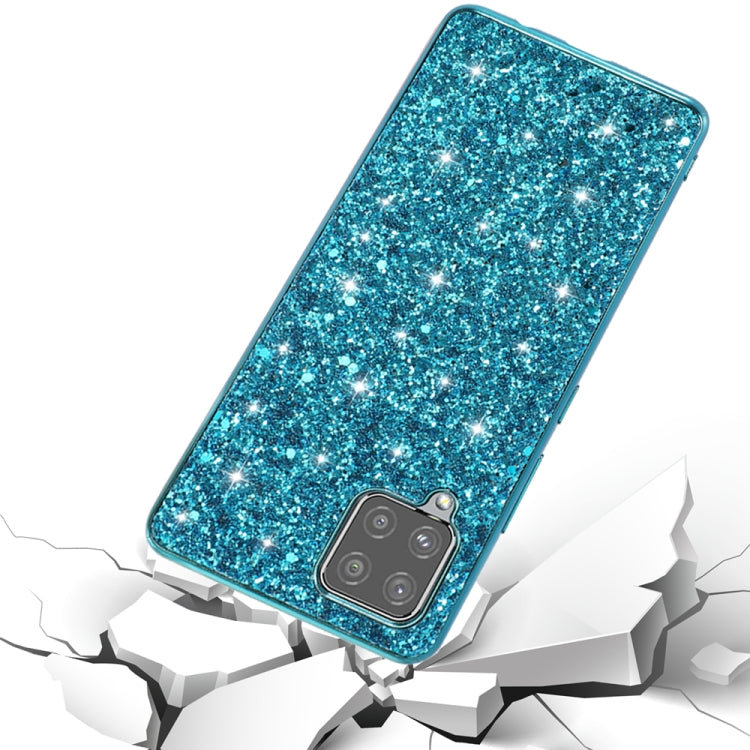 Para Samsung Galaxy A12 5G Glitter Powder Funda de teléfono TPU a prueba de golpes (Rojo)