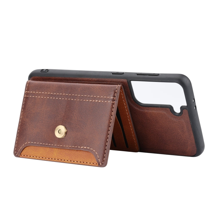 Para Samsung Galaxy S23 5G Color de piel de becerro a juego TPU + PU Phone Case (Negro)