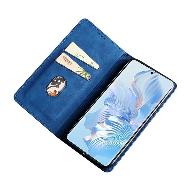 Funda Huawei Nova 10 Se Skin Feel Tapa Horizontal Magnética Cuero (Azul)