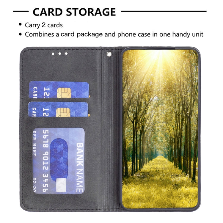 Estuche de Cuero Magnético Invisible Prismático para Motorola Moto G13 4G/G23 4G/G53 5G (Negro)