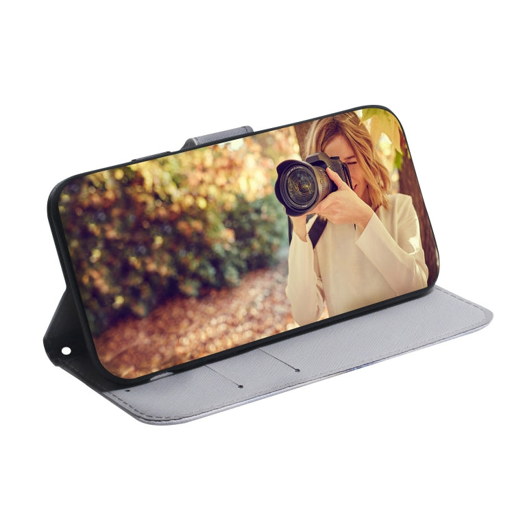 Estuche de Teléfono Samsung Galaxy A04E / F04 / M04 Cuero con Tapa Dibujo León