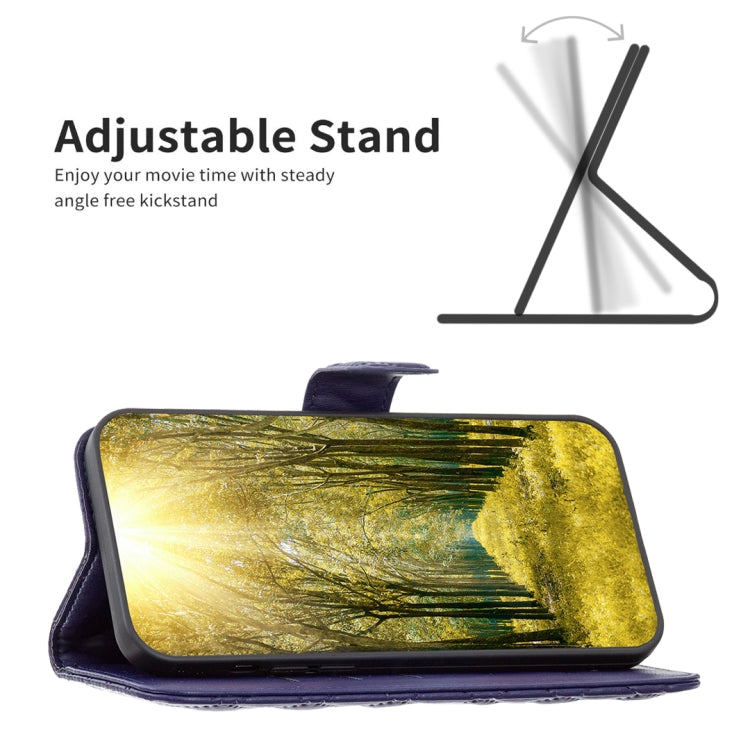 Para Samsung Galaxy A24 4G Diamond Lattice Wallet Funda de cuero con tapa para teléfono (Azul)
