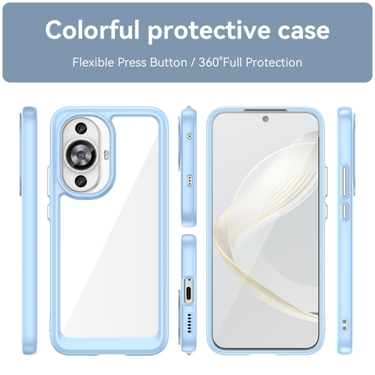 Funda de Teléfono Acrílico + TPU para Huawei Nova 12 Lite Serie Colorida (Azul)