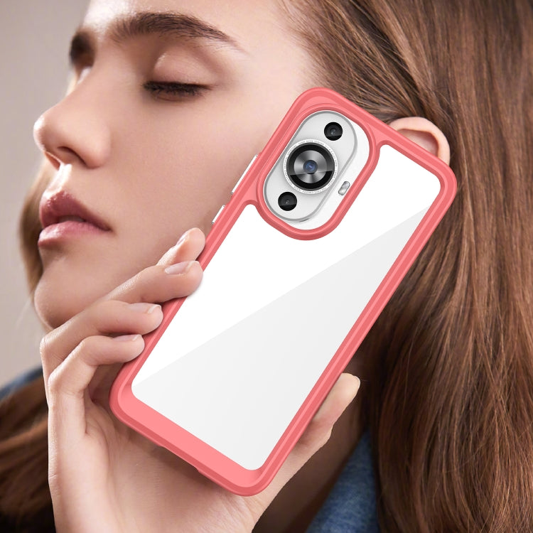 Funda de Teléfono Acrílico + TPU Huawei Nova 12 Lite Serie Colorida (Roja)