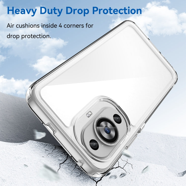 Funda de Teléfono Acrílico y TPU para Huawei Nova 12S Serie Colorida (Transparente)