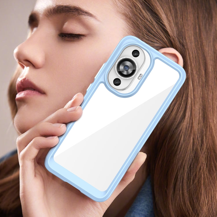 Funda de Teléfono Acrílico y TPU para Huawei Nova 12S Serie Colorida (Azul)