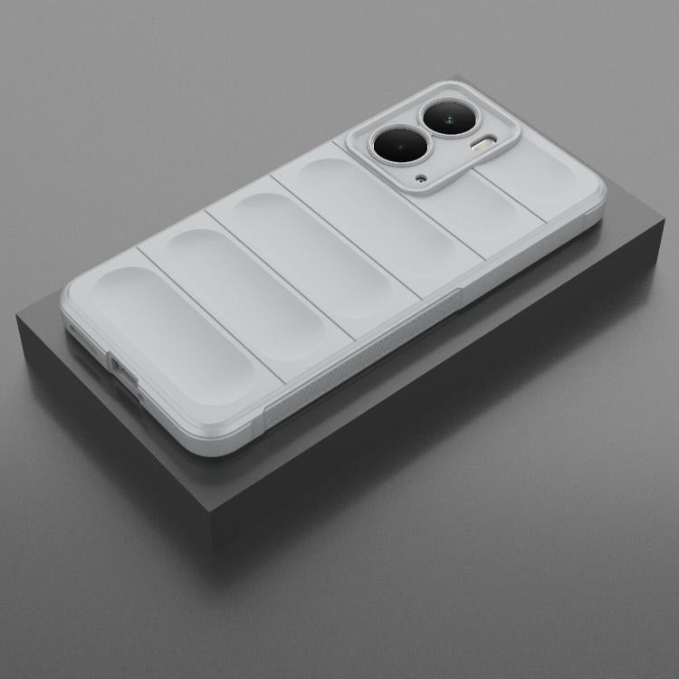 Funda de TPU y Franela con Protección Mágica Global para Realme P3 5G (Gris)