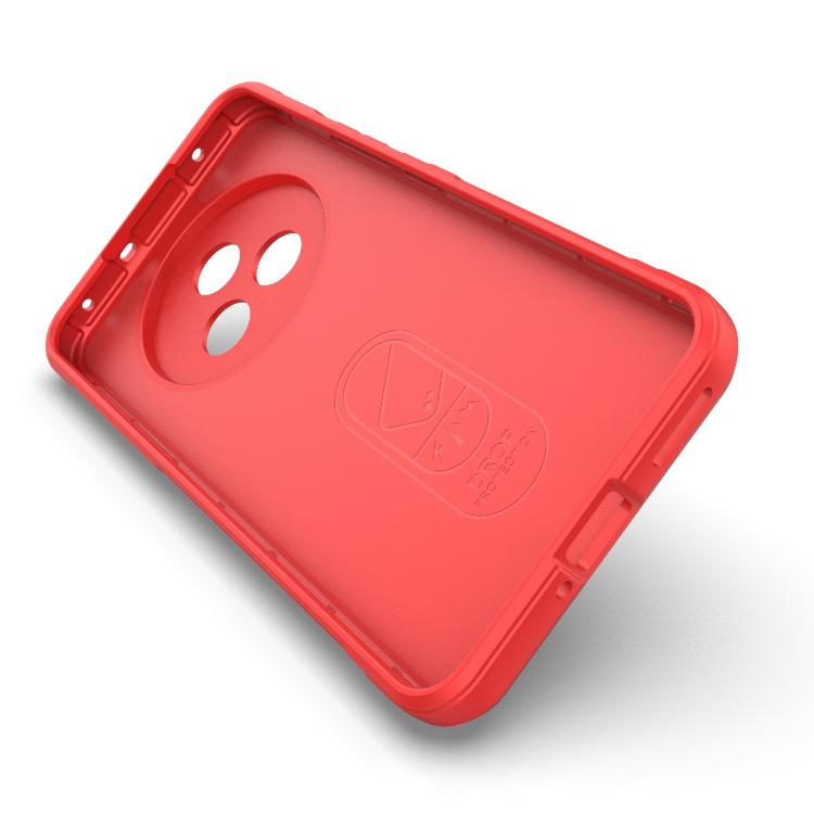 Funda de TPU y Franela con Protección Mágica Global para Realme P3 Pro 5G (Rojo Vino)