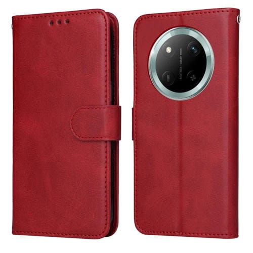 Funda de teléfono For Honor X9C Magic7 Lite textura piel de becerro clásica (Rojo)