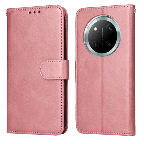 Funda de Piel con Tapa y Textura Clásica de Becerro para Honor X9C y Magic7 Lite (Oro Rosa)