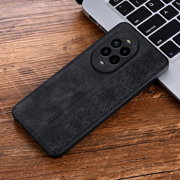 Funda para Teléfono Azns con Textura de Piel en Relieve 3D para Huawei Nova 13 Pro (Negra)