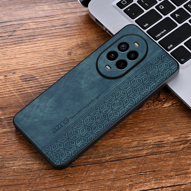 Funda para Teléfono Azns con Textura de Piel en Relieve 3D para Huawei Nova 13 Pro (Verde Oscuro)