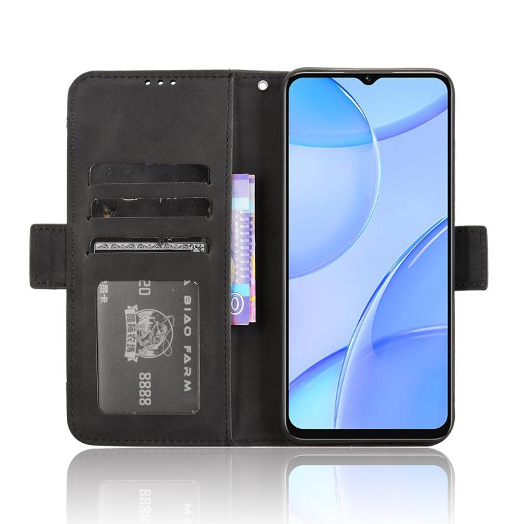 Funda de Piel Textura Becerro con Ranuras para Tarjetas para Oukitel C57S (Negra)