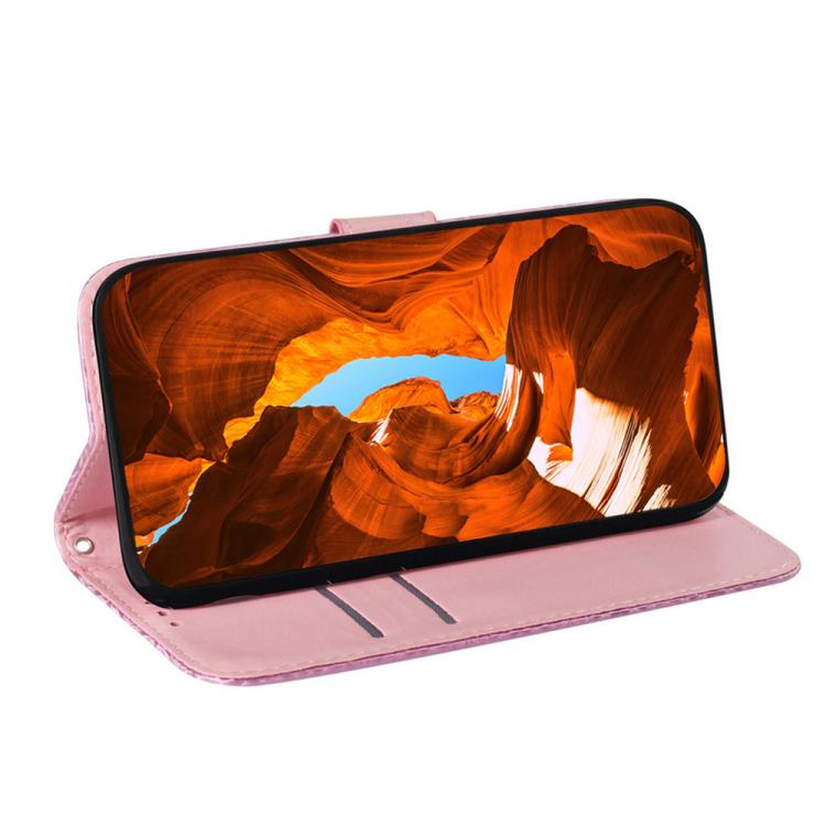Funda de cuero con hebilla magnética para Infinix Hot 50 Pro 4G (rosa)