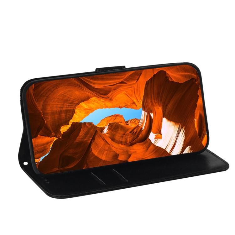 Funda de cuero con hebilla magnética colorida para Tecno Spark 30 Pro (plateada)