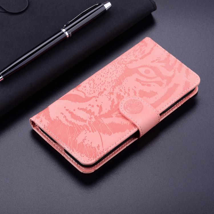 Funda de cuero con tapa y estampado de tigre para Infinix Zero 40 4G/5G (rosa)