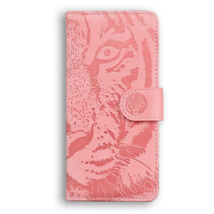 Funda de cuero con tapa y estampado de tigre para Infinix Zero 40 4G/5G (rosa)