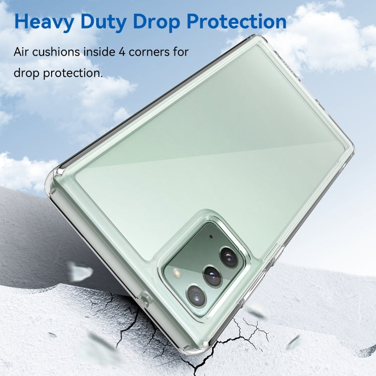Para Samsung Galaxy Note20 Colorful Series Acrylic + TPU Phone Case (Transparente)
