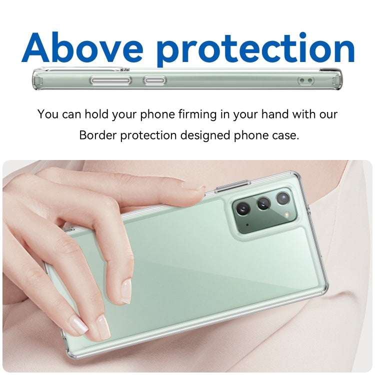 Para Samsung Galaxy Note20 Colorful Series Acrylic + TPU Phone Case (Transparente)
