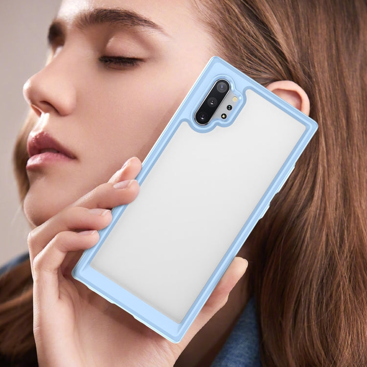 Para Samsung Galaxy Note10+ 5G Colorful Series Acrylic + TPU Phone Case (Azul)