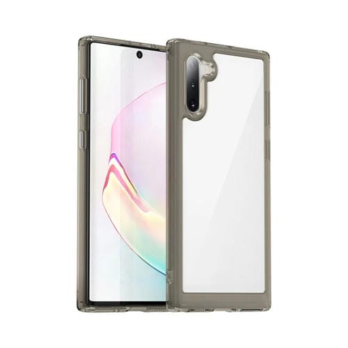 Para Samsung Galaxy Note10 Colorful Series Acrylic + TPU Phone Case (Gris transparente)