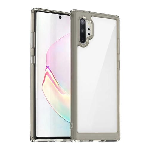 Para Samsung Galaxy Note10+ Colorful Series Acrylic + TPU Phone Case (Gris transparente)