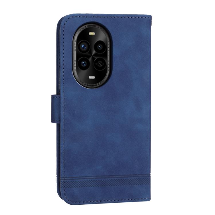 Funda híbrida de Cuero PU y TPU Dierfeng Dream Line para Huawei Nova 13 Pro (Azul)