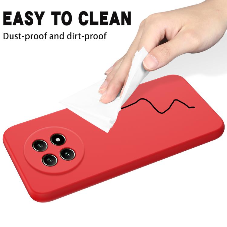 Funda de Silicona Líquida a Prueba de Golpes para Realme 14 Pro Lite (Color Rojo)