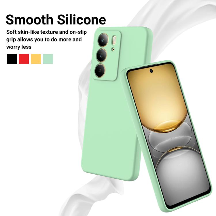 Funda de Silicona Líquida a Prueba de Golpes para Realme C75X (Verde)